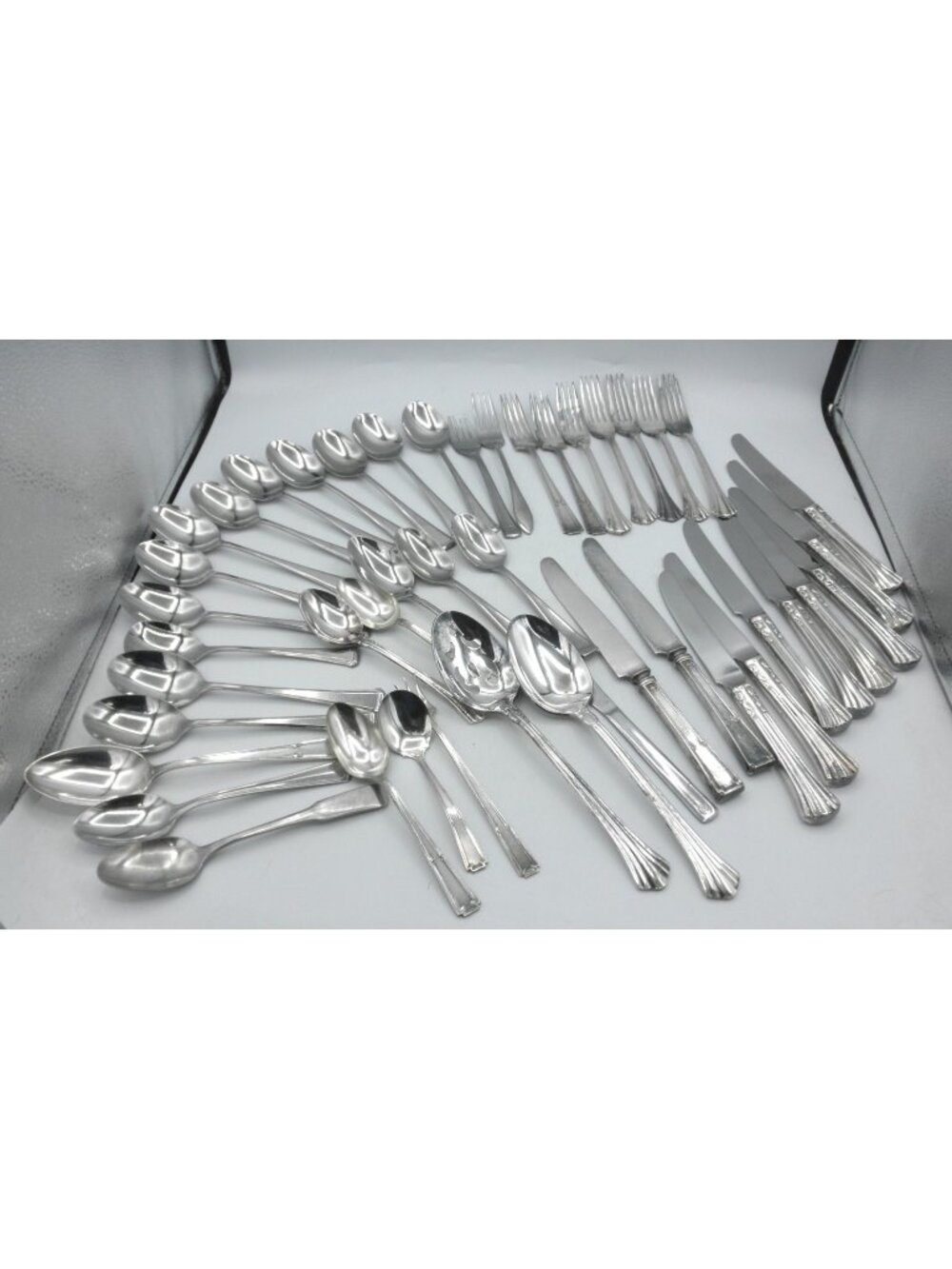 45 Piece (Some Vintage) Craft Silverplate and Stainless Steel Flatware Mixed Lot - Picture 1 of 8